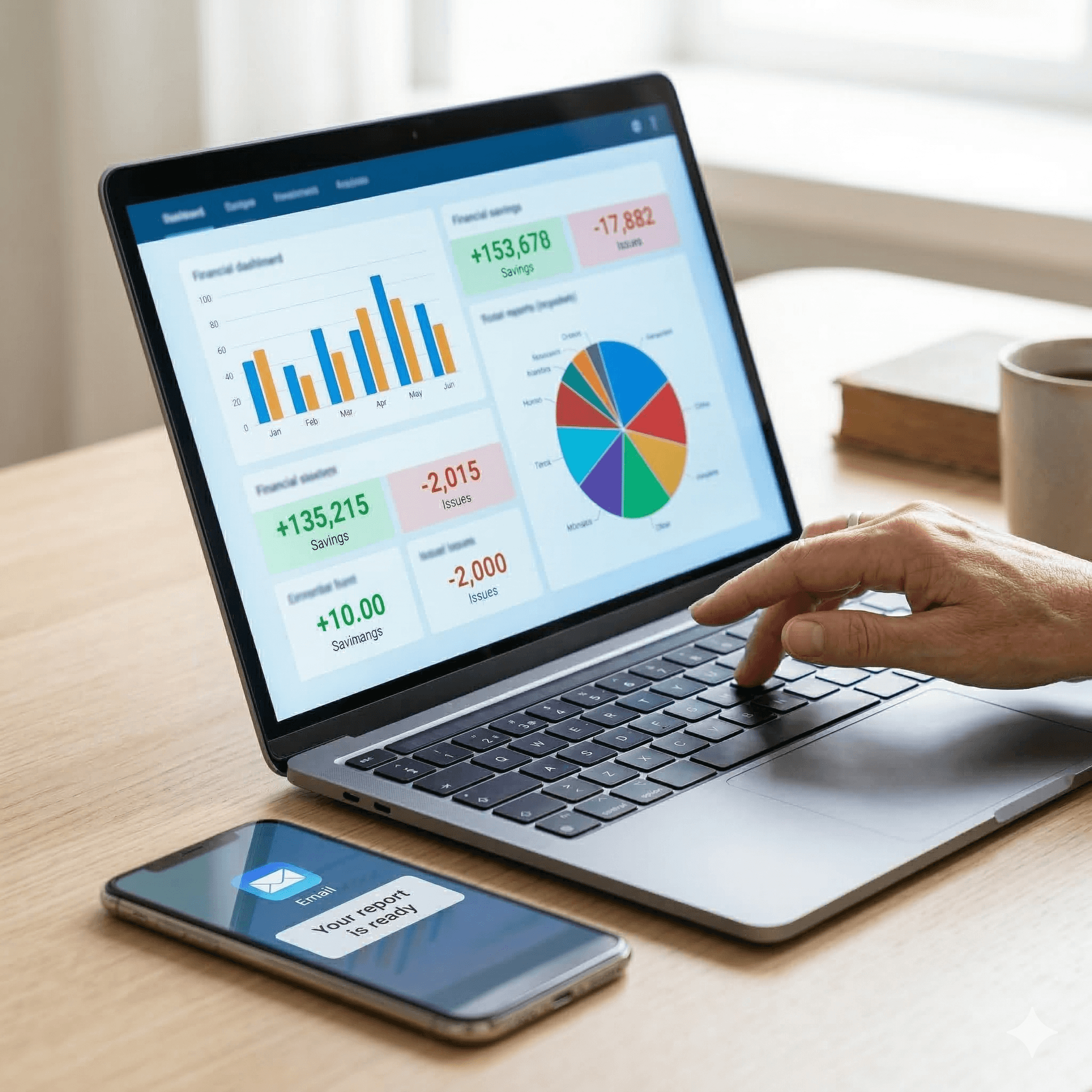 דוח פיננסי אישי מפורט עם ממצאים